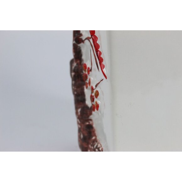 Vintage Haeger USA Bird Vase Relief Pottery Ceramic 10 Inch Mid Century - Picture 11 of 12